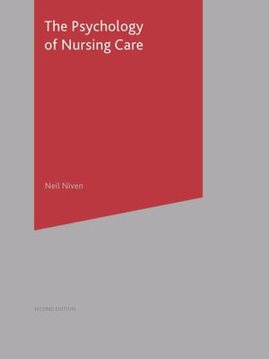 cover image of The Psychology of Nursing Care